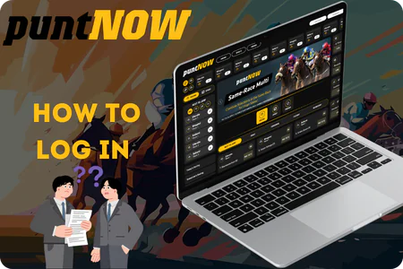 PuntNow Login Screen Australian Platform